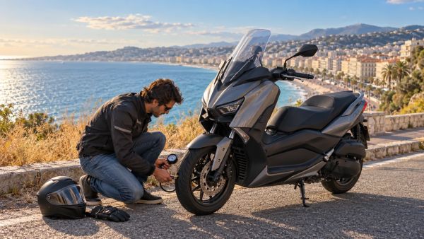 Quel est le bon niveau de pression des pneus pour x-max 300 ?